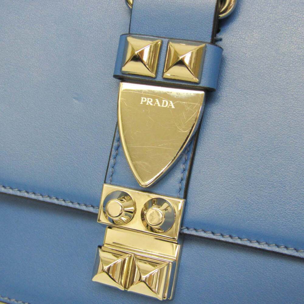 PRADA Blue Leather Shoulder Bag - Picture 8 of 16